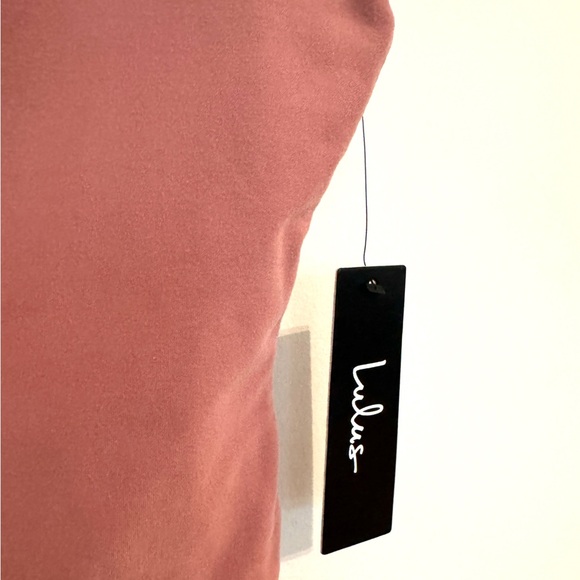 Lulus Mauve Pink Bodysuit with Tie Straps - Pretty Pleased - Size S - Picture 9 of 9